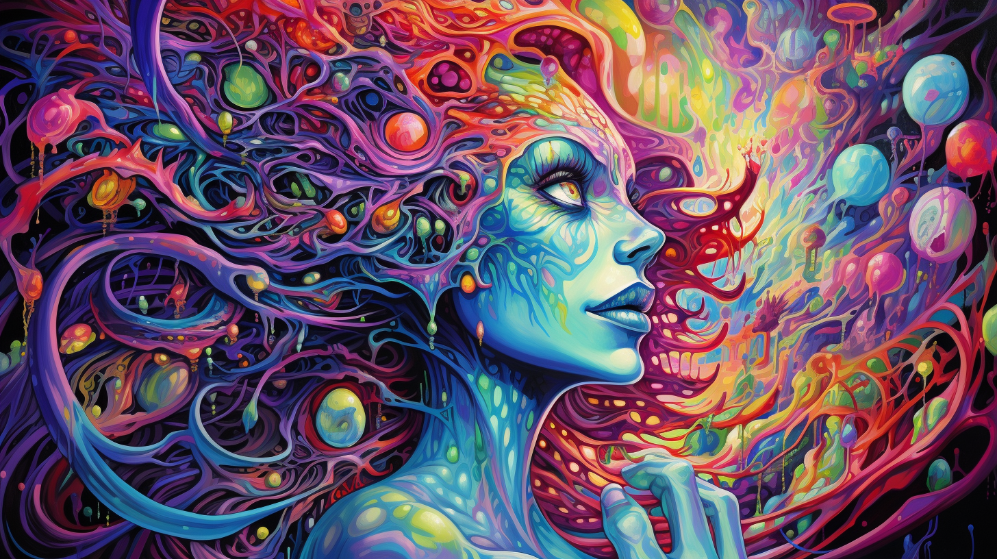 DMT art of a psychedelic experience