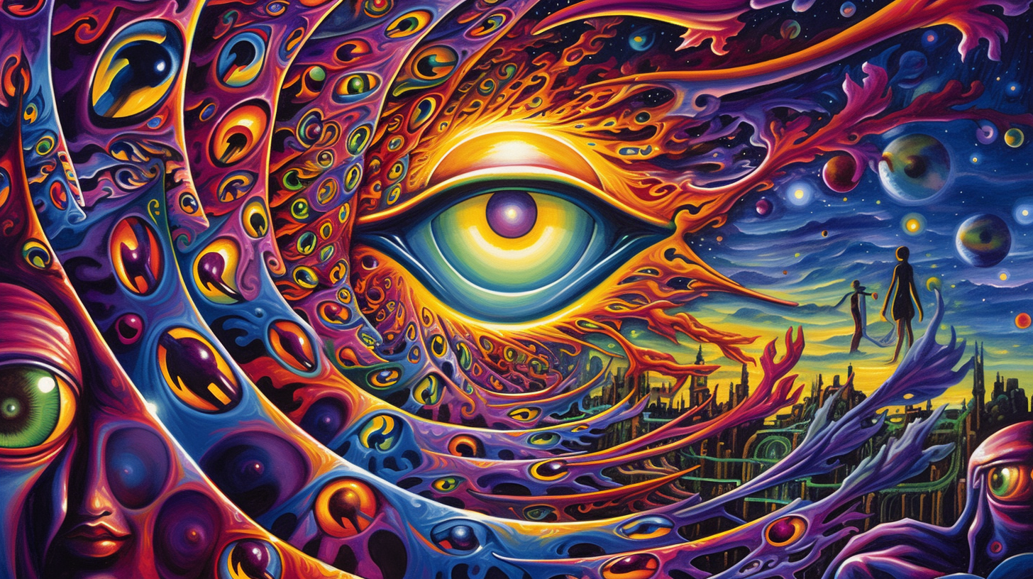 A psychedelic eye